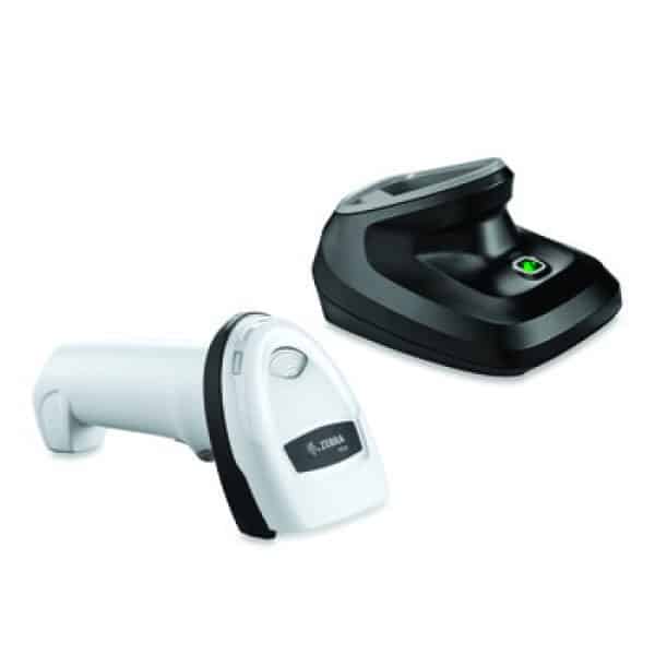 zebra ds2278 handheld scanner white with cradle